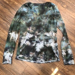 Organic hand dyed top, new